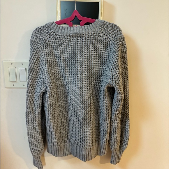 J. Crew knit v neck sweater grey - Picture 3 of 3
